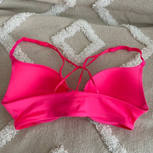 Victoria’s Secret Very Sexy Racerback Strappy Push Up Bra Pink Women’s Size 34C - Picture 2 of 9